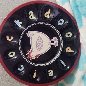 Becky Denny "Cockadoodle" Deviled Egg Platter